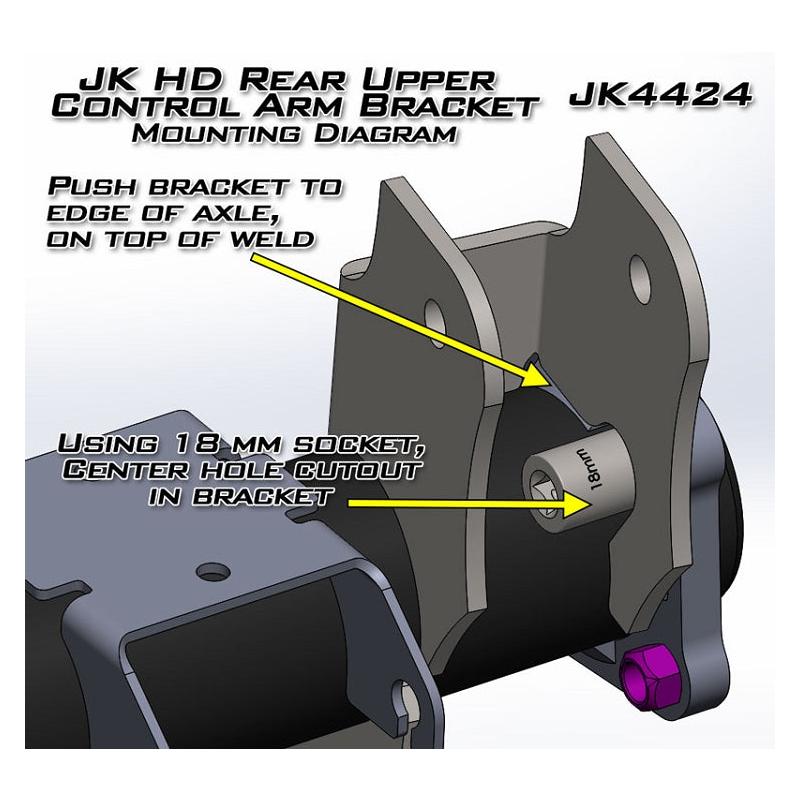JK Rear UCA Brackets (pair)