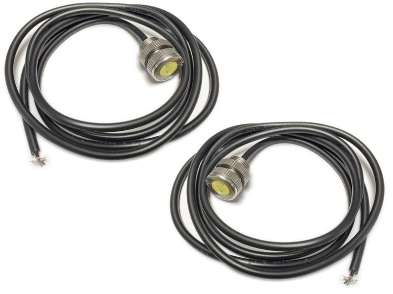 (2-PACK) - LED Bolt lights - 3 watt, Stainless Steel, 11mm, Silver