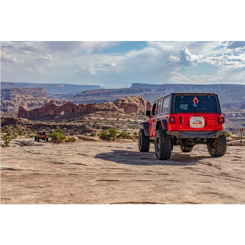 JL Spare Tire Delete Kit - Bare Aluminum