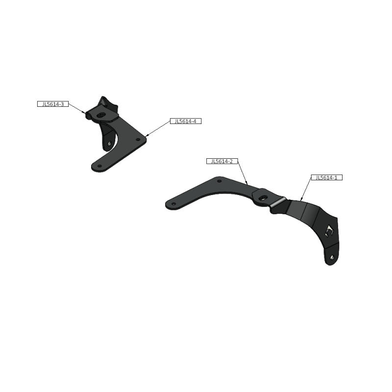 JL-JT 392 MOJAVE A-Pillar Single Surface Light Mount