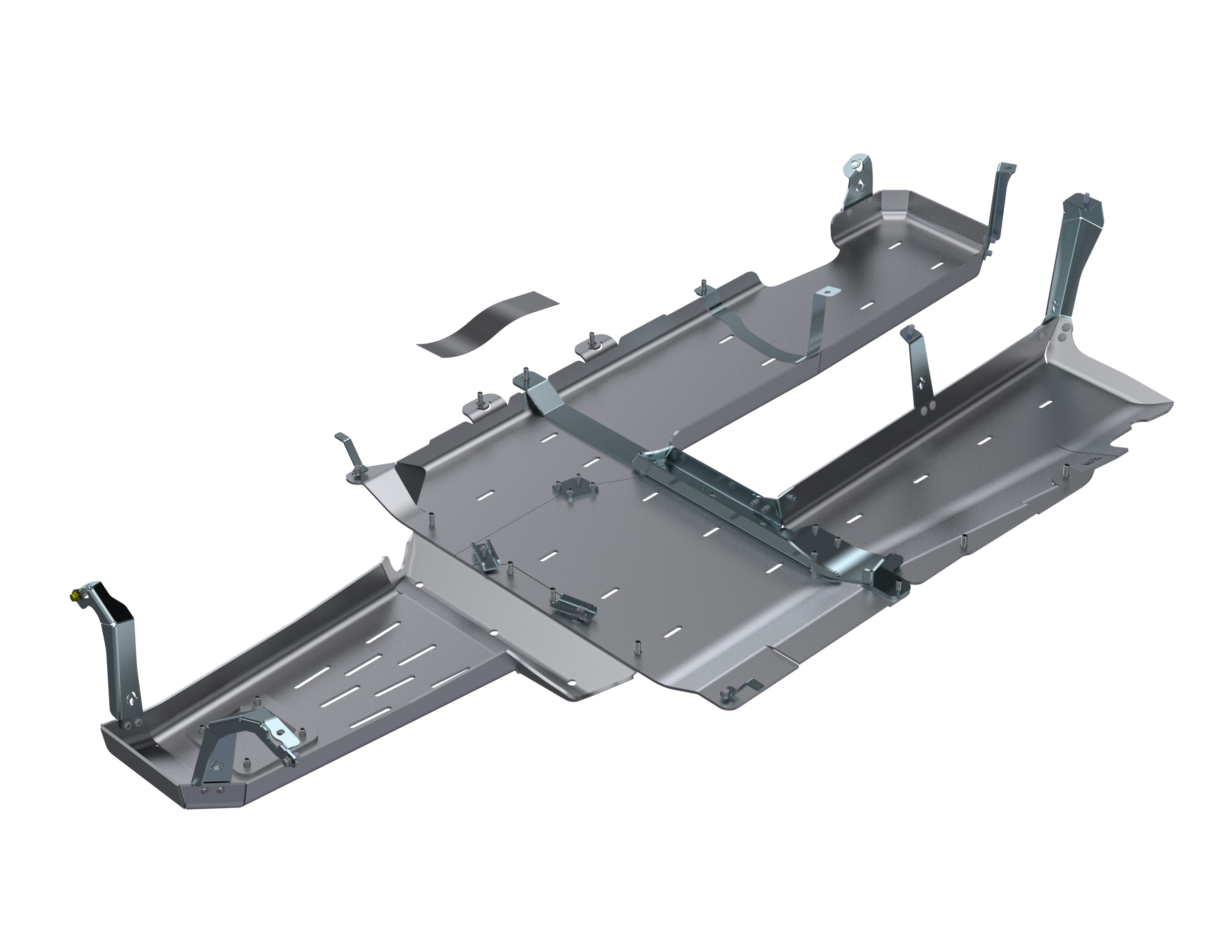 JLU 392 BELLYPAN SKID WITH MAGNAFLOW EXHAUST SKID
