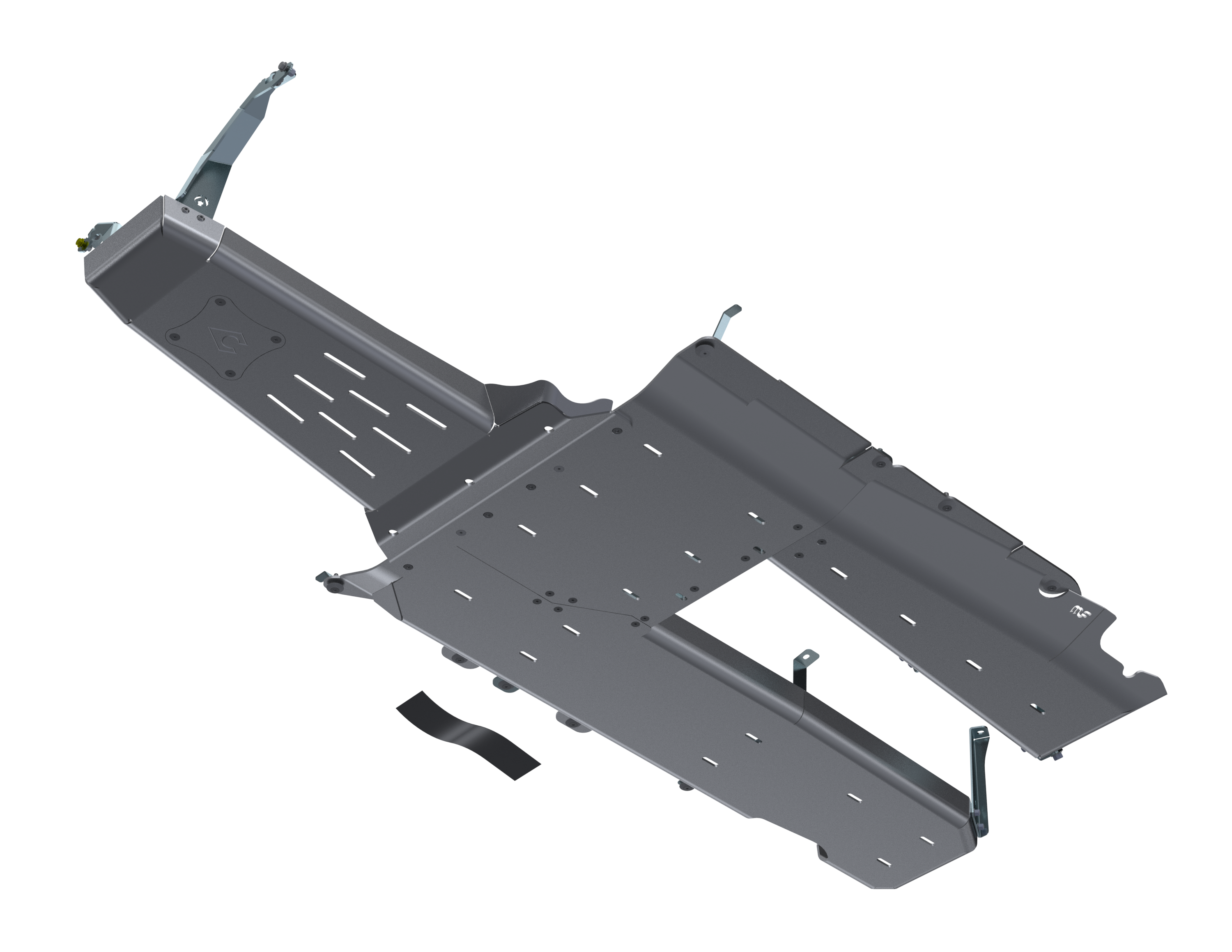 JLU 392 BELLYPAN SKID WITH MAGNAFLOW EXHAUST SKID