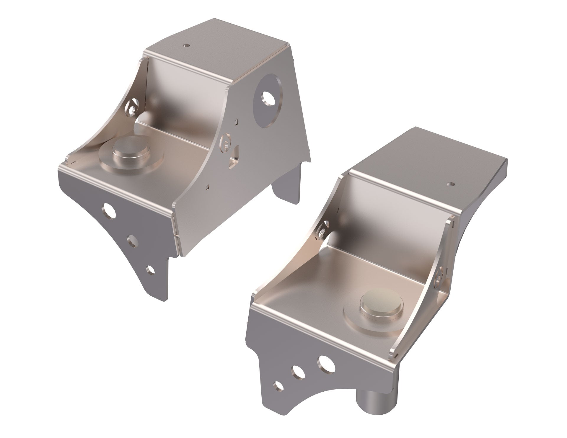 TJ Front Frame Coil Bucket: Stock Height, 1 ton Swap Offset