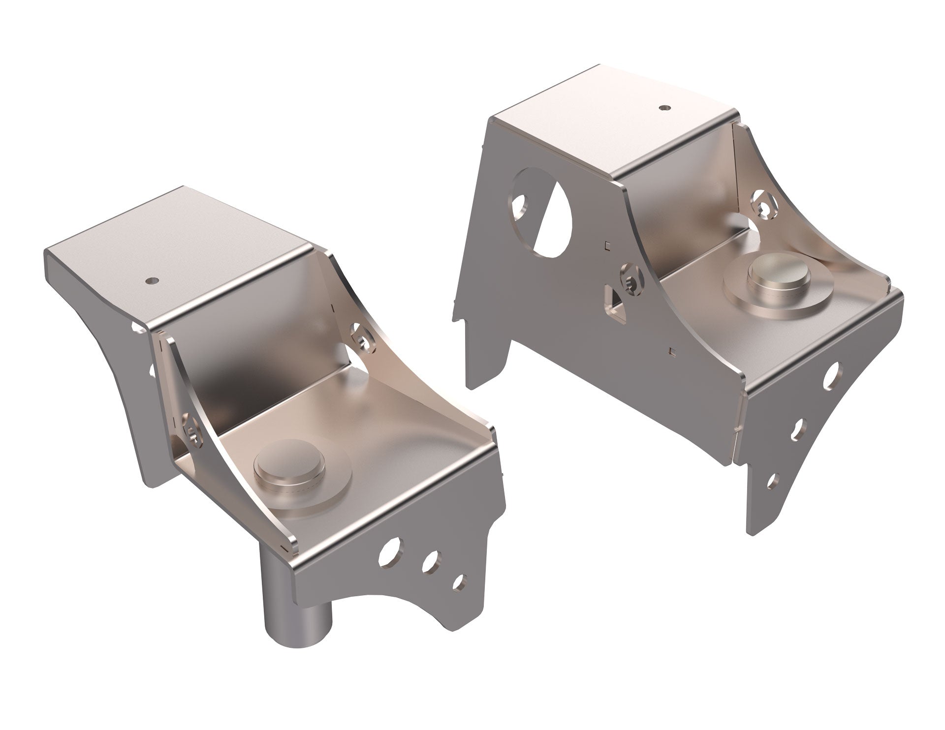 TJ Front Frame Coil Bucket: Stock Height, 1 ton Swap Offset